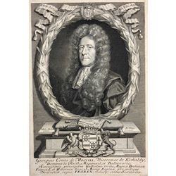 Collection of 18th century Engravings of Portraits, including Charles I, Henry Stuart Lord Darnly, Maria Beatrice D'Este and two others max 28cm x 20cm (5)