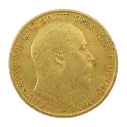 King Edward VII 1906 gold half sovereign