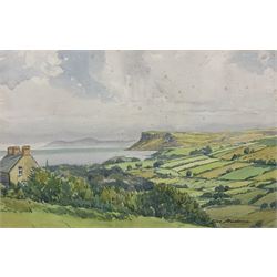 Sam McLarnon (Irish 1923-2013): 'Fair Head Ballycastle', watercolour signed, titled on the mount 22cm x 34cm
