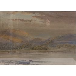 John Varley Jnr (British 1850-1933): Scottish Mountain Landscape, watercolour signed 26cm x 36cm 