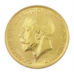King George V 1913  gold full sovereign coin