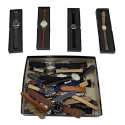Eaglemoss - collection of thirty-four military styles quartz wristwatches, all on fabric or leather straps