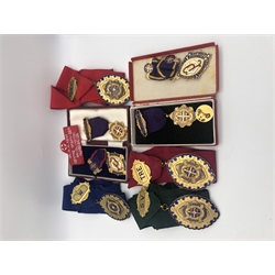 A selection of National Independent Order of Odd Fellows medals.