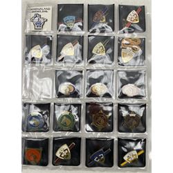 Collection of eighteen Mashonaland Turf Club enamel horse racing members badges and fifteen Witwatersrand  horse racing badges (33)