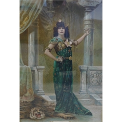 After Gaspard-Félix Tournachon, called Nadar (French 1820-1910): Portrait of Sarah Bernhardt (1844-1923) in the role of 'Izeyl', colour photographic print 58cm x 40cm