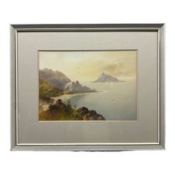 John Shapland (British 1865-1929): 'The Thatcher Rock - Torquay', watercolour signed and dated '07, titled verso 25cm x 35cm