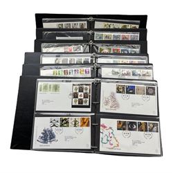 Queen Elizabeth II  1960s and later first day covers, many with printed address and special postmark, housed in six ring binder albums