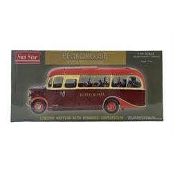 Sun Star Bedford OB limited edition 1:24 scale Duple Vista Coach 5004: 1947 Bedford OB Duple Vista - HAA 558 Hants & Sussex Motor Services Ltd, boxed