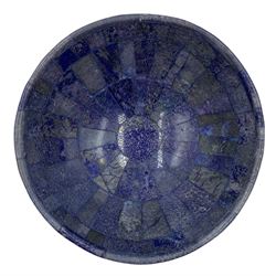 Lapis Lazuli mosaic bowl, D16cm x H6cm