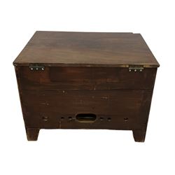 Georgian mahogany storage box 