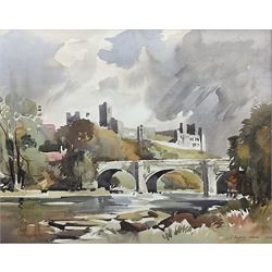 John Barrie Haste (British 1931-2011): 'Richmond Castle', watercolour signed and dated 1970, titled verso 46cm x 58cm