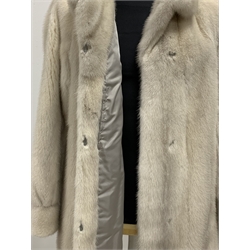 White Saga mink 3/4 length jacket, size 14 -18 