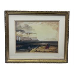 William Callow (British 1812-1908): 'The Captain's Goodbye', watercolour signed and dated 1871, labelled verso 33cm x 24cm