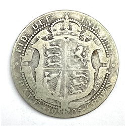 King Edward VII 1905 half crown coin