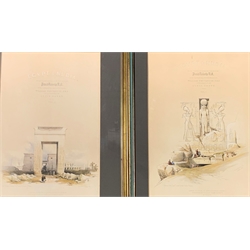 After David Roberts - pair of coloured lithographs 'Egypt' and 'Nubia', 47cm x 31cm