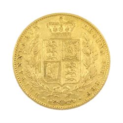 Queen Victoria 1846 gold full sovereign coin