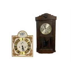 Two wall mounted clocks