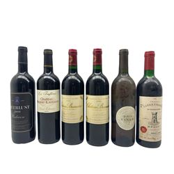 Six bottles of wine to include two bottles of Chateau Branaire Ducru, Grand Cru 2000, Chateau Tour St Bonnet, Cru Bourgeois Medoc 1985, Chateau Milhau Lacugue 2010, Two Vines Chardonnay Semillon 1998 and Meerlust Rubicon 2008, all 75cl (6)