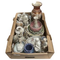 Mixed ceramics, including Spanish porcelain figures, etc in one box