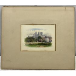 George Fall (British 1845-1925): Lendal Tower and York Minster, watercolour signed 12cm x 16cm (mounted)