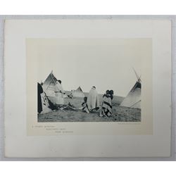 Glimpses along the  Canadian Pacific Railway, Indian Series A, hard backed folder containing twelve plates