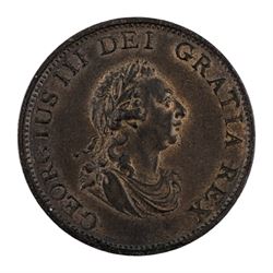 George III 1799 halfpenny coin
