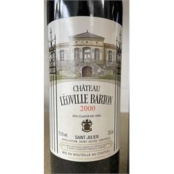 Six bottles of Chateau Leoville-Barton 2000 Saint-Julien, 12.5% 750ml (6)