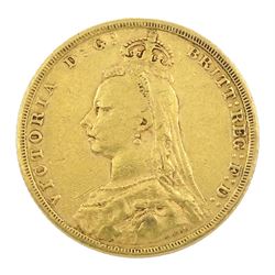 Queen Victoria 1889 gold full sovereign
