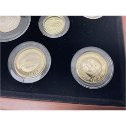 The Royal Mint United Kingdom 2013 premium proof sixteen coin set, cased with certificate