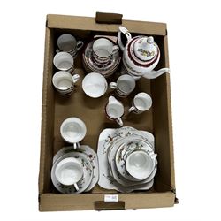 Heathcote China tea set, together with a Crown Staffordshire coffee set