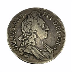 King William III 1696 crown coin