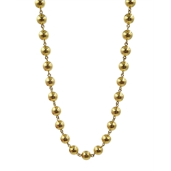  18ct gold ball link chain necklace, approx 16.6gm  