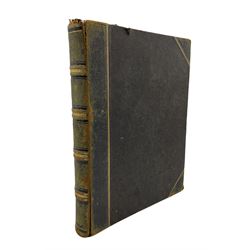 Photograph album and contents including images of the Tay Bridge disaster, one inscribed J Patrick, the rebuilt bridge, photographs of Rouen, Waterloo etc