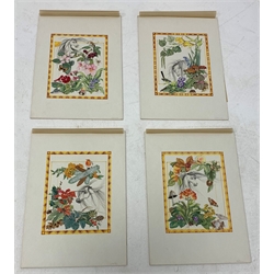 Arnold Kilshaw set of four watercolours, the four seasons, 1950, signed with initials, 23cm x 17cm, unframed
