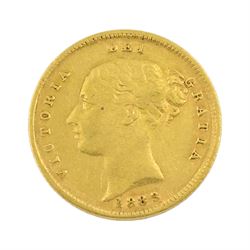 Queen Victoria 1883 gold half sovereign coin