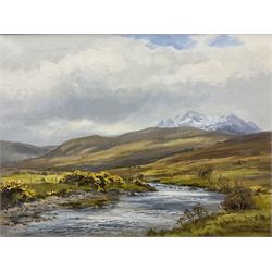Robert Egginton (Scottish 1943-): 'River Drynoch - Skye', oil on canvas signed 44cm x 60cm