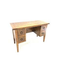 Barker & Stonehouse Santa Fe hardwood dressing table, fitted with four drawers, raised on square tapered supports W115cm, H75cm, D50cm