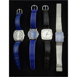 Winegartens Ltd gentleman's stainless steel automatic wristwatch, Certina Argonaut manual wind wristwatch and two Lavre-Leuba wristwatches (4)