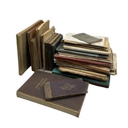 Collection of railway books and ephemera including Whitby station parcel delivery books from the 1880s, LNER goods routes 1925, timetables etc
