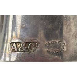 Asprey silver-plated wine pourer, stamped, L23cm 
