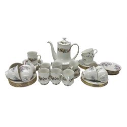 Royal Standard Lyndale pattern coffee set, 15 pieces and two part tea sets