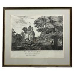 Viscount Nuneham (George Simon Harcourt 2nd Earl Harcourt) (British 1736-1809): Views of the Ruins of Stanton Harcourt, set four etchings pub. 1760-1763, 42cm x 52cm (4)