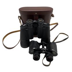 Two pairs of Carl Zeiss Jena binoculars: Jenoptem 10x50W and Deltrintem 8x30, one cased 