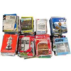 Leeds United football club - approximately four-hundred  away game programmes including, Manchester United 24th March 1979, Notts County 27th December 1955, Liverpool Wednesday 19th March 1980, Manchester City Saturday 27th October 1973 etc