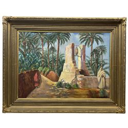 Attrib. Francesco Carrara (Italian 1888-1946) Oasis, oil on canvas unsigned 54 x 76cm
Provenance: Purchased Bonhams 2011