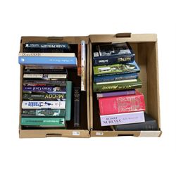 Books on horse racing, ballet etc in four boxes