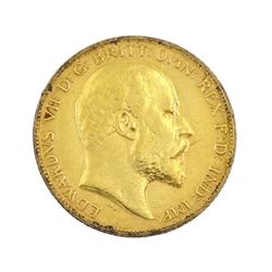 King Edward VII 1904 gold half sovereign coin