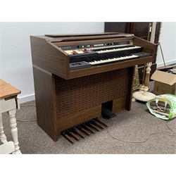  Hammond electric organ, model no. 2822KM serial no. 51384 (W110cm) and a quantity of sheet music,   