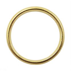 18ct gold wedding band, London 1994, approx 3.4gm