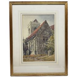 William James Boddy (British 1831-1911): 'Holy Trinity Goodramgate York', watercolour signed and dated 1899, 34cm x 23cm